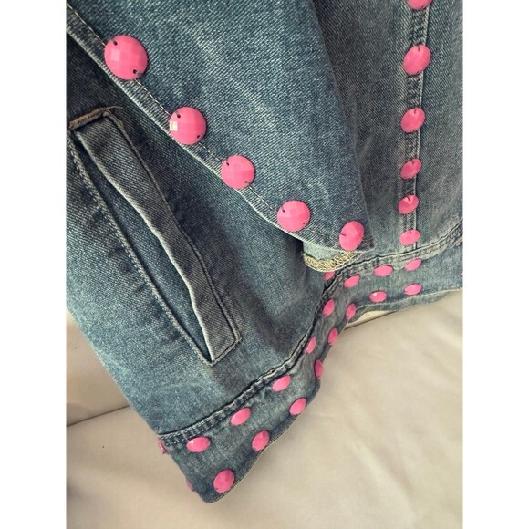 LC LIZETTE COLLECTION DENIM VEST YOU ARE MY BEST FRIEND size large rare find - Picture 5 of 9